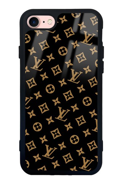 Spoyi iPhone 7 - 8 - Se Black Lv Design Glossy Phone Case