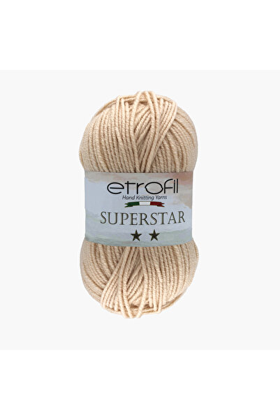 Etrofil SuperStar pređa za pletenje u prahu bež 25% vuna 75% akril 100g 170m ...