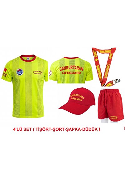 MARTEN Set2 Cankurtaran Lifeguard Logo 4-Piece Set Filled Dry Touch Quick Dry...