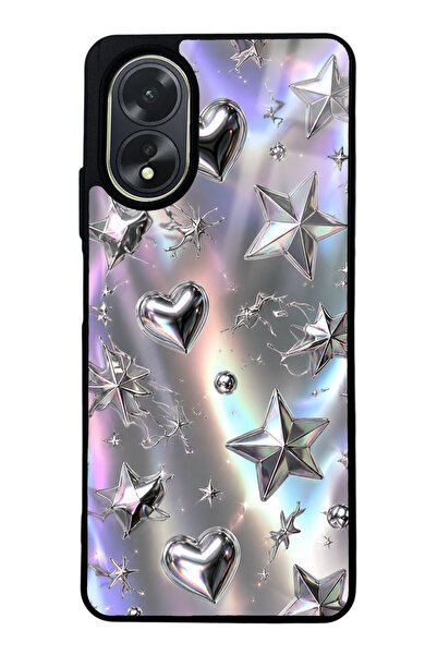 Spoyi Oppo A38 Chrome Star Dream Tasarımlı Glossy Telefon Kılıfı