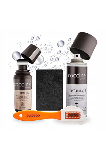 Coccine Set de ingrijire pentru piele intoarsa si nubuc, Coccine, colorant li...