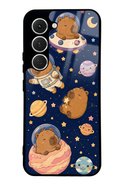 Spoyi Tecno Spark 40 Pro Cosmic Capybara Design Glossy Phone Case