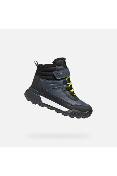 Geox Pantofi de gleznă pentru băieți, albastru închis, Trekkyup ABX