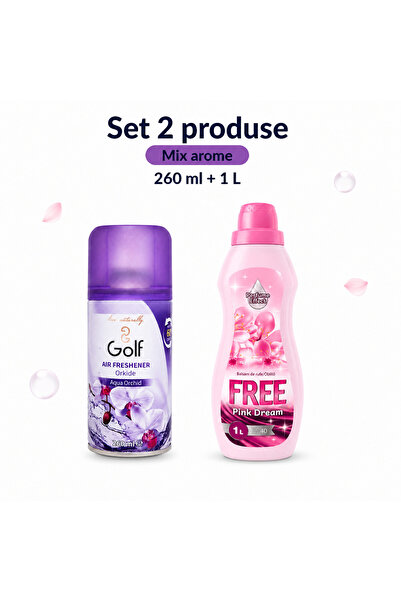 Golf Set 2 Produse Parfumate, Spray Lavender 260 ml, FREE Pink Dreams 1 L, pe...