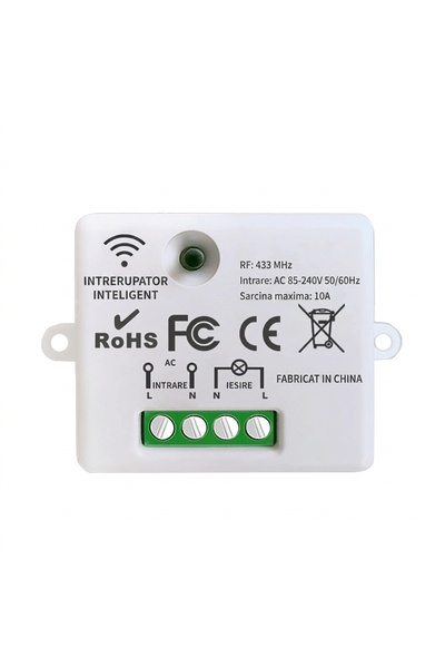 DieseRC Intrerupator Wireless cu Receptor Releu, ThisRC, Istalare fara Cablur...