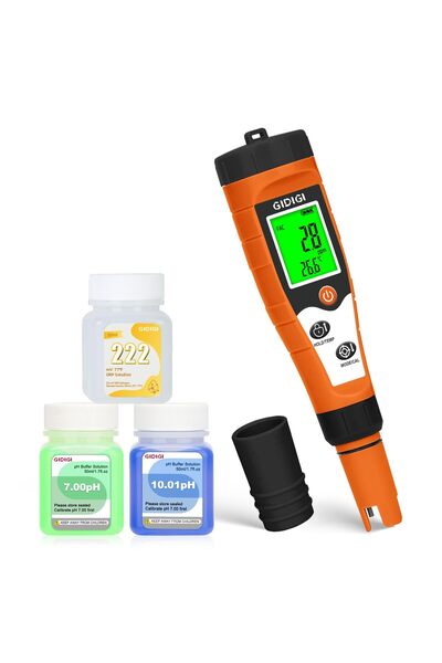 GIDIGI Ψηφιακός Ελεγκτής 7-σε-1, GIDIGI, Ακριβής Ανάλυση Νερού Πισίνας, PH/Χλ...