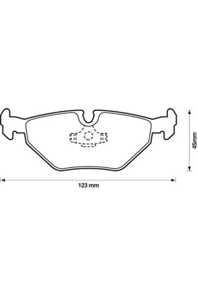 SRLine Set placute frana Punte Spate BMW Seria 3 (E36) 1990-2000; E46 1998-20...