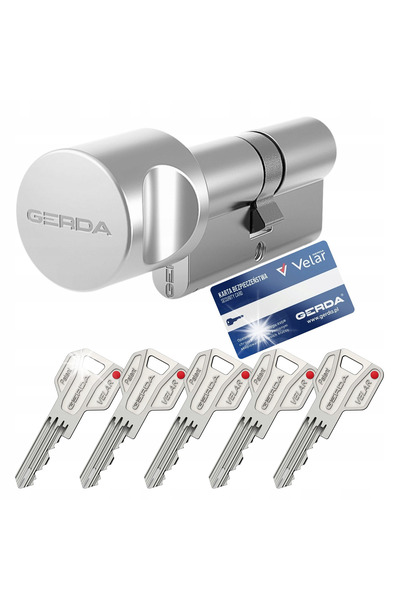 gerda Cilindru antiefracție VELAR PRO G40/50 cu buton și 5 chei