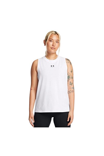 Under Armour A1383659-100 Ua Rival Muscle Tank Women's T-Shirt White