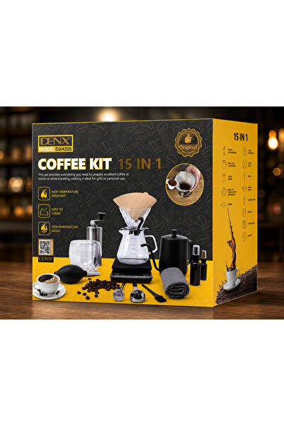 Benx Sunglasses V60 Drip Coffee Set-15 Piece Set with Coffee Bag