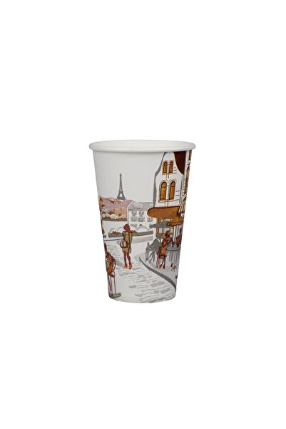 MC Micostore Χάρτινο ποτήρι 12 ουγκιές City 330 ml, 10 τεμάχια/Σετ (καπάκι κα...