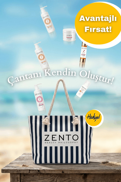 ZENTO Plaj Çantası Hediyeli Set