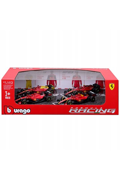 Bburago Junior SET DE MODELE F1 Ferrari F1-75 SF-23 Leclerc Sainz 1:43 BBURAG...