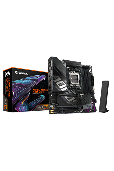 Gigabyte X870M AORUS ELITE WIFI7 AM5 Placă de bază Micro-ATX DDR5 256GB