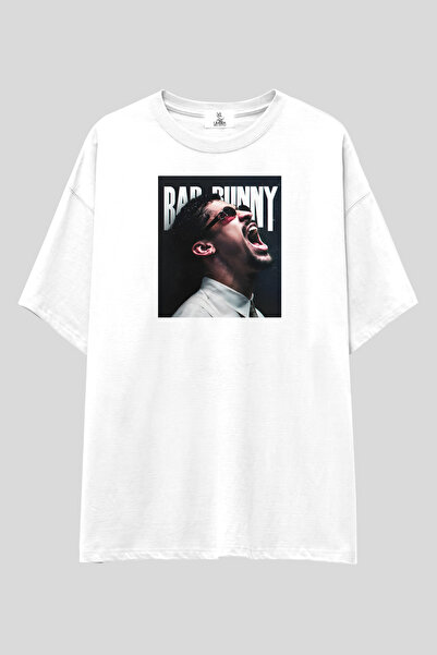 UmbraWear Bad Bunny Printed T-Shirt |   Unisex 100% Cotton White Latin Pop Re...