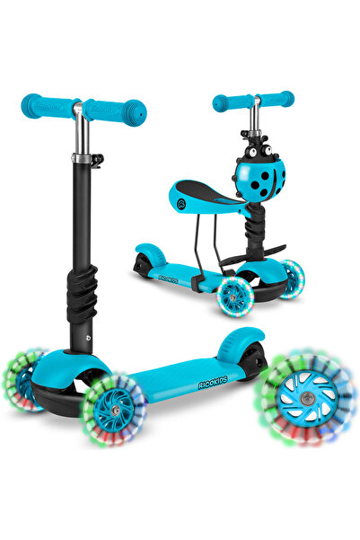 SMARTIC Trotinetă cu 3 roți Ricokids Buggy - Turcoaz