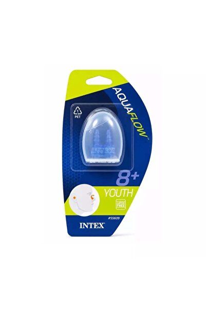 Intex Aqua Flow Youth Latex Free Ear Plug And Nose Clip Set- Blue