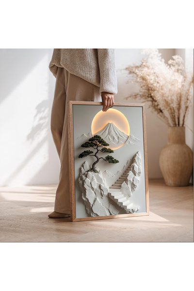alphobitasarım Pictură murală MDF cu efect modern de relief (nu este relief î...