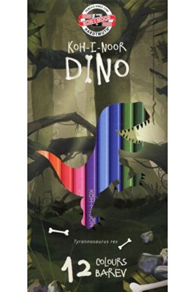 Koh-i Noor Creioane colorate 3592 Dino 12 culori