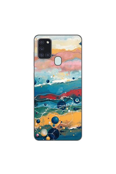 OEM Θήκη συμβατή με Samsung Galaxy A21s από σιλικόνη gel TPU με σχέδιο Υδάτιν...