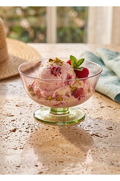 The Mia Ice Cream Dessert Presentation Bowl Green Pink