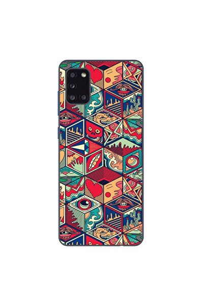 OEM Husa compatibila cu Samsung Galaxy A31 Silicon Gel Tpu Model Pop Art Geom...