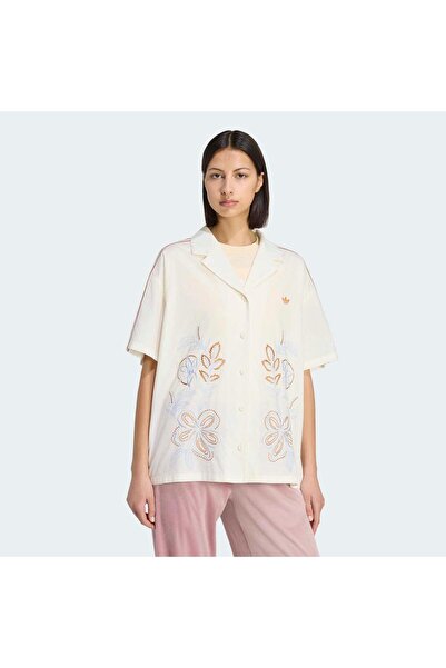 adidas قميص نسائي أبيض من Originals Summer Glow Resort (KY3164)