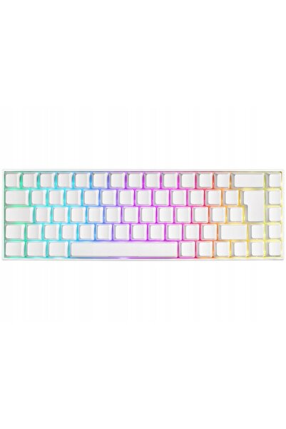 Kraft&dele Tastatură mecanică Deltaco GAM-100-W-UK Kailh Red Albă fără fir