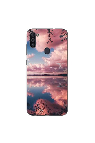 OEM Husa compatibila cu Samsung Galaxy A11 Silicon Gel Tpu Model Pink Clouds
