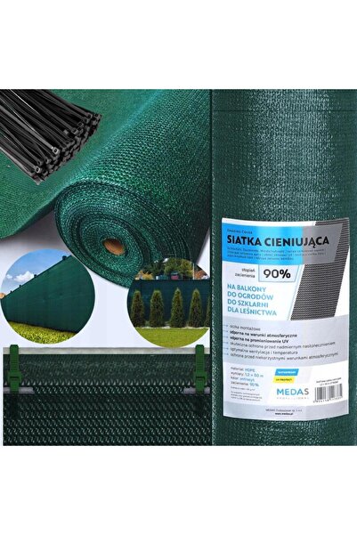 Kraft&dele Plasă de umbrire pentru gard și balcon, 1,2x10m, 90% UV, rezistentă.