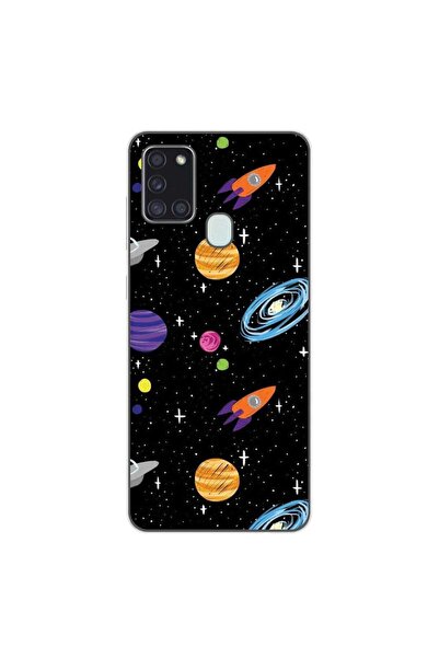 OEM Husa compatibila cu Samsung Galaxy A21S Silicon Gel Tpu Model Space Pattern