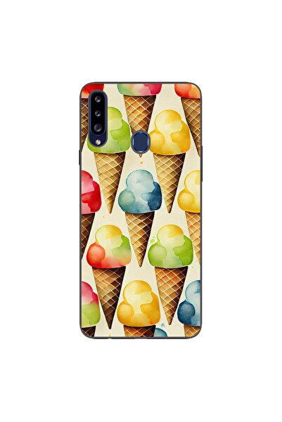 OEM Θήκη συμβατή με Samsung Galaxy A20S από σιλικόνη gel TPU με σχέδιο παγωτού