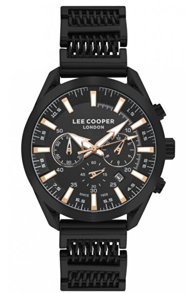 Lee Cooper Ceas de modă negru pentru bărbați LC07556.650, pentru un cadou