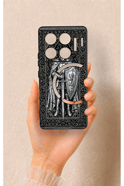 Vip Case İnfinix Gt 20 Pro Uyumlu Şövalye Desenli Silikon Kılıf