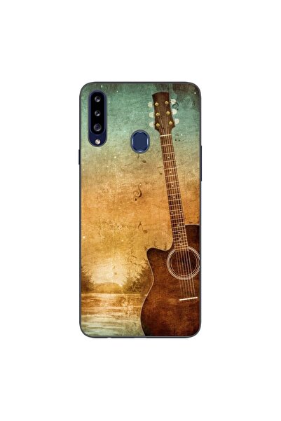OEM Калъф, съвместим със Samsung Galaxy A20S, силиконов гел TPU, с винтидж де...