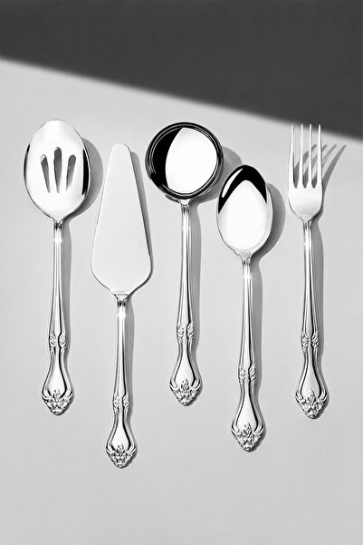 Nehir Lalezar Sade 5 Piece Mini Tableware Service Set