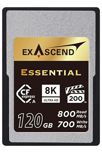 exascend بطاقة ذاكرة CFexpress من النوع A سعة 120 جيجابايت من سلسلة Essential