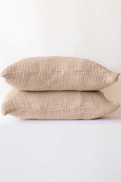 vivamaison 4 Layer Muslin Pillowcase Set of 2 50X70 cm 100% Cotton Breathable