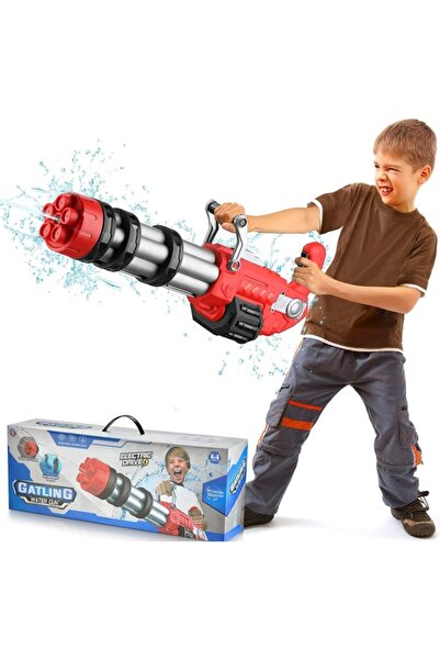 CasaDesteapta.ro Pistol cu Apă Electric Gatling – 1000 ml, 58 cm, Jet Puterni...