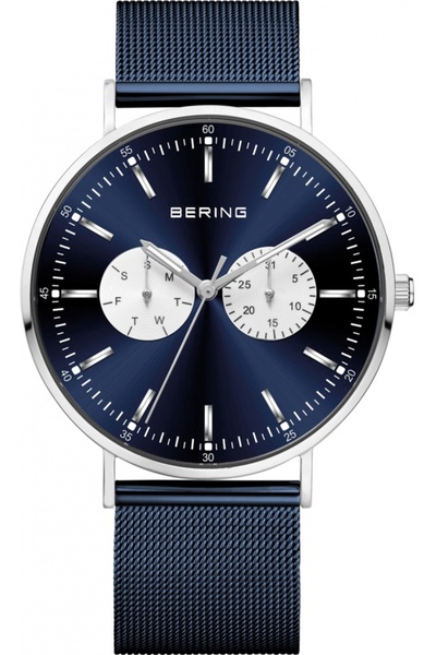 Bering Ceas bărbătesc 14240-300, albastru marin, clasic