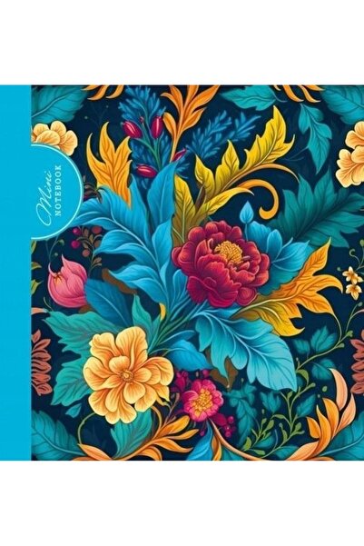 Fresh Company Caiet decorativ 100x100/48K carouri Flori albastru