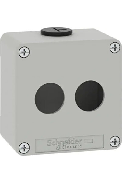 SCHNEIDER Harmony XAP Casetă controler goală gri cu 2 găuri XAPD1202