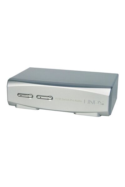 LİNDY 39304 switch-uri pentru tastatură, mouse și monitor (KVM) Argint
