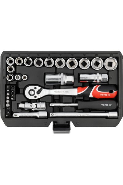 yato SET DE UNELTE 1/4"; 3/8" 34 BUCĂȚI