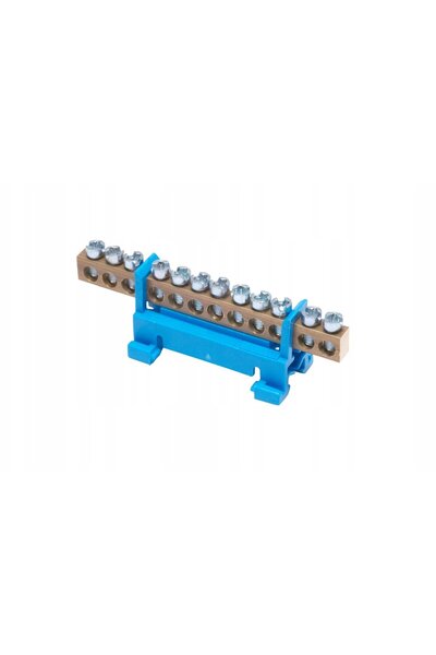 Simet N12 Neutru 12 Bandă terminală pentru șină de 16mm 400V AC 63A Albastru ...