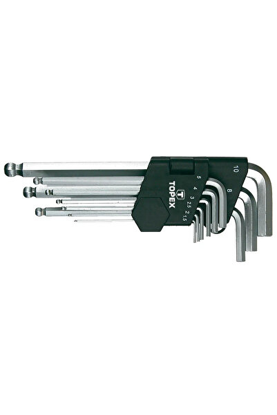 topex Set chei hexagonale Tip L 1,5-10mm cu bilă 9buc (35D957)