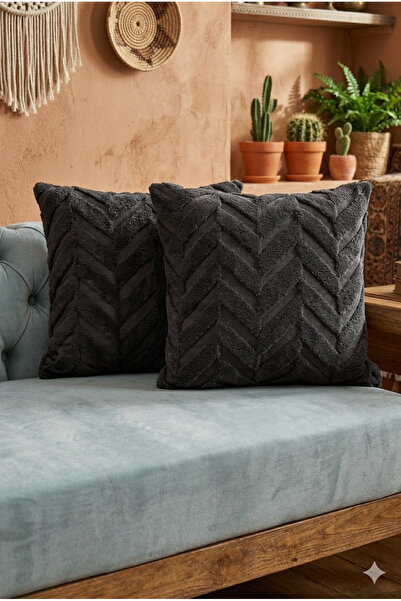 Gizo Home Soft Embossed Textured 2-Piece Throw Pillow Cover Bohemian Punch Pu...