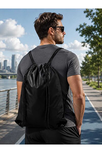 HERA CONCEPT Lüks Su Geçirmez Siyah Spor Çantası