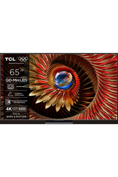 TCL 65Q8C Televizor Smart Google TV Mini-LED 4K UHD de 65 de inci (Model 2025)