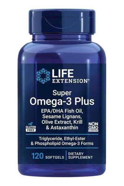 Life Extension زيت السمك سوبر أوميغا-3 بلس مع EPA/DHA، لينجانات السمسم، مستخل...